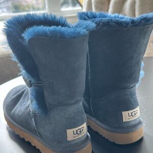 UGG Navy Suede Boots